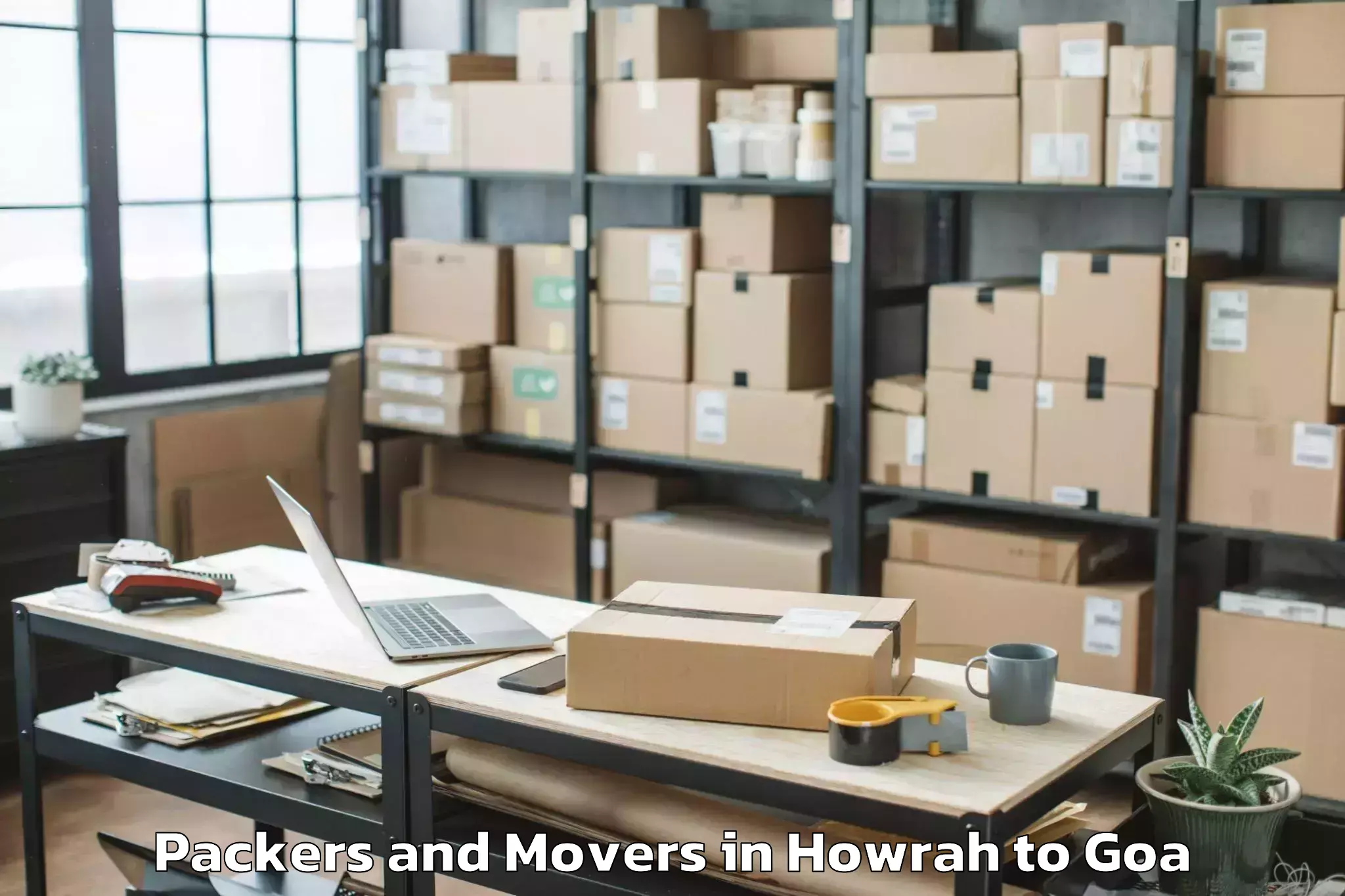 Reliable Howrah to Vagator Packers And Movers